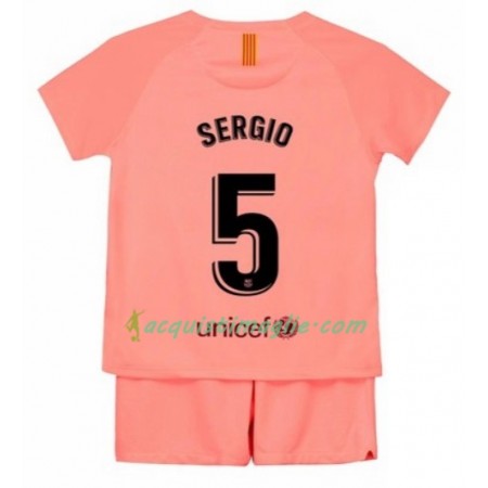 Divisa di Calcio Barcellona Sergio 5 Bambino Terza 2018/2019